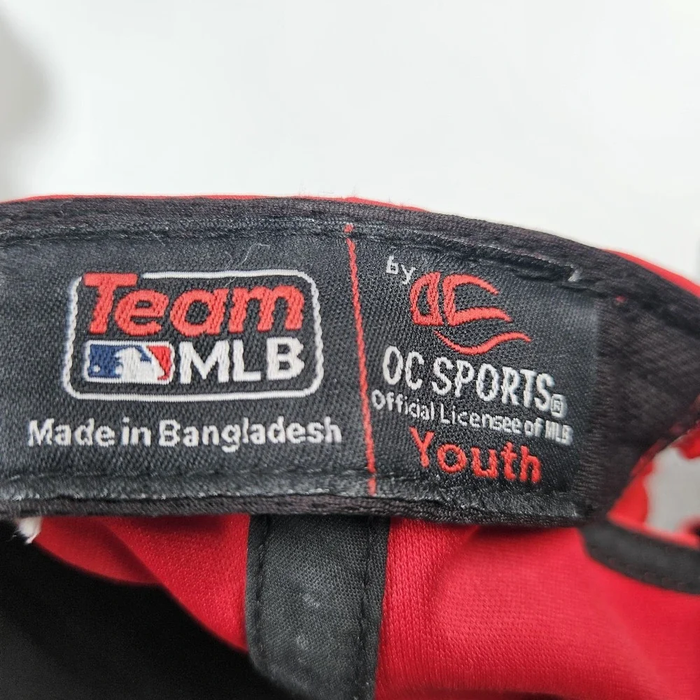 Team MLB OC Sports‎ Hat Youth Red Los Angeles Angels Adjustable Baseball Cap Fan